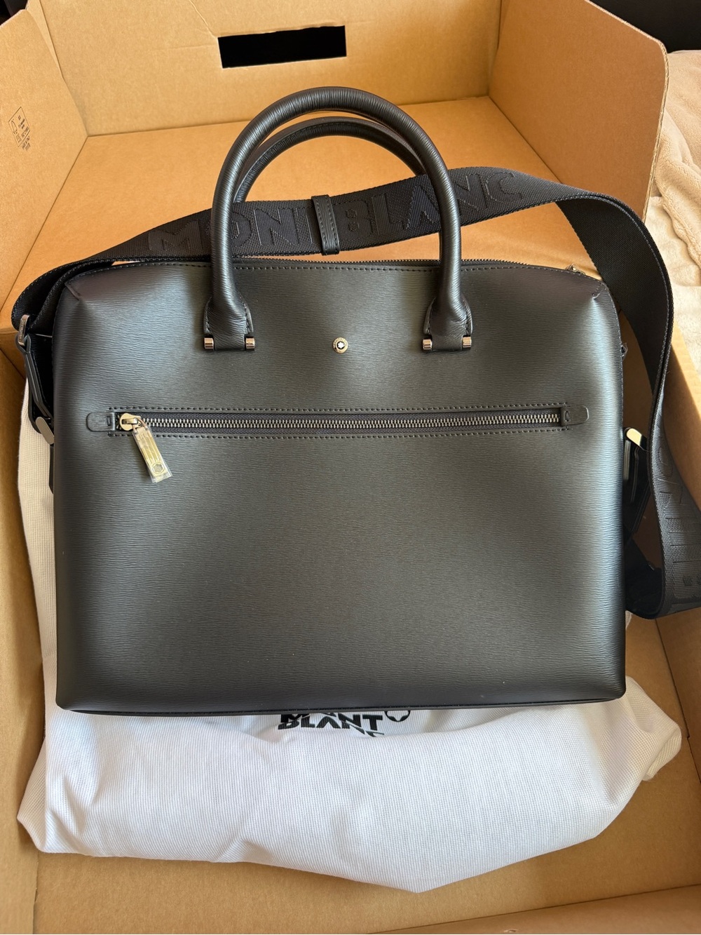 NEW Montblanc 4810 Westside Leather Briefcase Discontinued Style